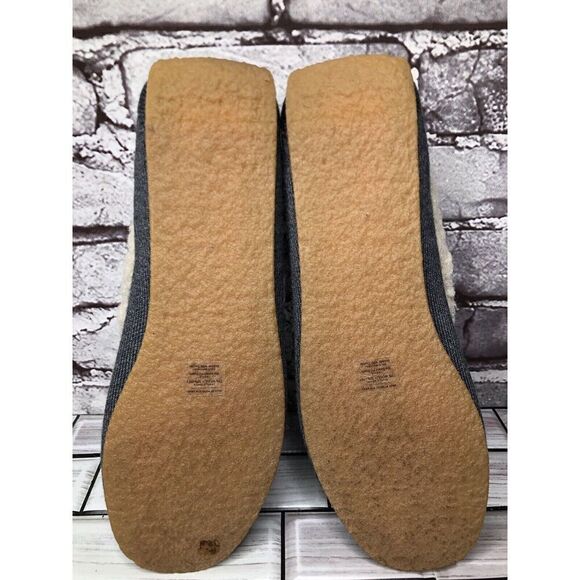 Rothy's Gray Textile The Slipper Fur Loafers Flat Faux Wool Women Sz 6M US/36EU - Picture 14 of 16